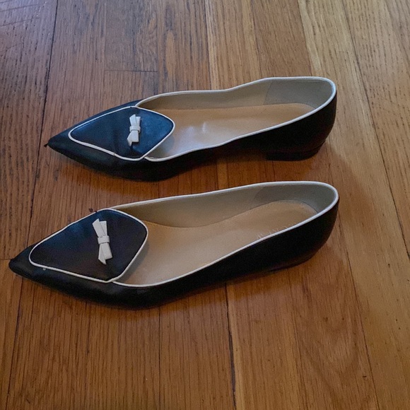 JCrew Flats 8.5, black and cream, no flaws. - Picture 2 of 3